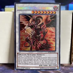 1ST EDITION SCARLIGHT RED DRAGON ARCHFIEND 1996 MP16-EN140 YUGIOH CARD (LP/MP) - Image 1