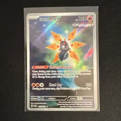 Pokemon Scarlet & Violet Paradox Rift Iron Moth 187 / 182 IR NM Near Mint Card - Image 1