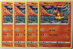 POKEMON 4X MAGMAR 019/172 BRILLIANT STARS COMMON NEAR MINT-PLAYSET - Image 1