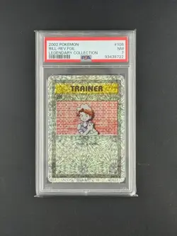 Vintage 2002 POKEMON LEGENDARY COLLECTION #108 BILL-REVERSE FOIL PSA 7 - Image 1