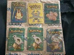 2000 Pokemon Vending Prism Stickers Lot of 27 - Abra, Raichu, Machamp - Image 1