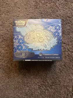 Stellar Crown Pokemon Center ETB (Tear In Plastic) - Image 1