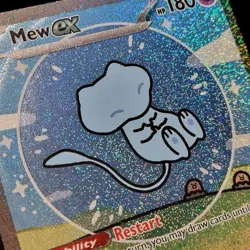 Paldean Fates Bubble Mew EX English SIR 232/091 Pokemon TCG 2024 USGMEN Illus - Image 3