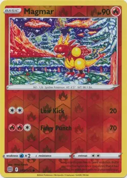 Reverse Holo Magmar 019/172 Brilliant Stars Common Pokemon TCG - Image 1