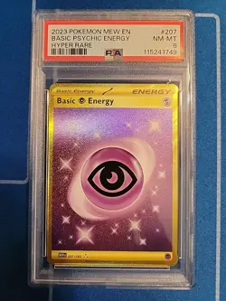 Pokemon 151 Basic Psychic Energy 207/165 Psa 8 - Image 1
