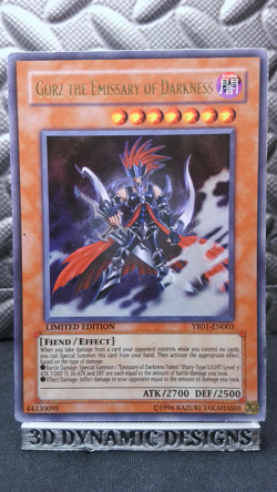 | Yugioh Gorz the Emissary of Darkness YR01-EN003 Ultra Manga Promo HP ?? | - Image 1