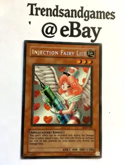 YUGIOH - INJECTION FAIRY LILY - LOD-100 - SUPER RARE - EXC. - LEGACY OF DARKNESS - Image 2