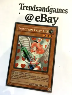 YUGIOH - INJECTION FAIRY LILY - LOD-100 - SUPER RARE - EXC. - LEGACY OF DARKNESS - Image 3