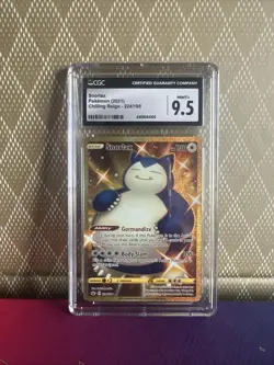 Pokemon TCG Chilling Reign Snorlax Gold Secret Rare Card 224/198 Mint Condition - Image 1