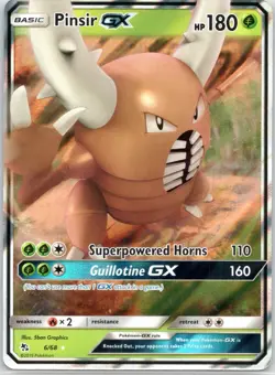 Pinsir GX 6/68 Hidden Fates - Full Art Ultra Rare Pokemon Card - Image 1
