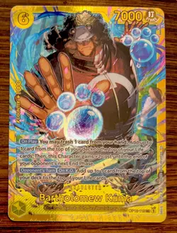 Bartholomew Kuma SEC OP12-119 Legacy of the Master English One Piece Card - Image 1