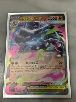 Phantasmal Flames Mega Charizard EX 013/094 Double Rare English Pokemon Card NM - Image 1