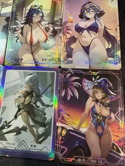 Waifu Bikini 9 x Goddess Doujin Cards Genshin Impact Under The Nightgown #1 - Image 4