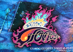 Final Fantasy X 10 Art Museum Trading Card no.482 Guado Glories Logo and Flag - Image 1