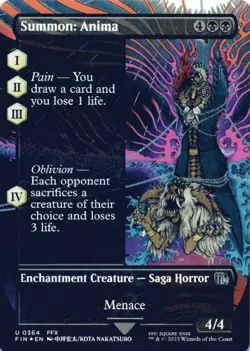 MTG Summon: Anima (Borderless) Foil NM FINAL FANTASY Magic 364 - Image 1