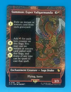 Mtg Summon: Esper Valigarmanda (Borderless) Commander: Final Fantasy Regular - Image 1