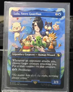 Lulu, Stern Guardian (Borderless) Chocobo Track Foil MTG Final Fantasy NM - Image 1