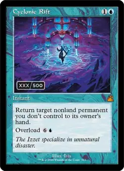 Cyclonic Rift (Retro) (Serialized) [Ravnica Remastered] Foil Near Mint - Image 1