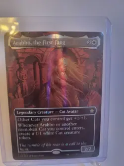 Arahbo, the First Fang (Borderless) (Mana Foil) Foundations Foil - Image 2