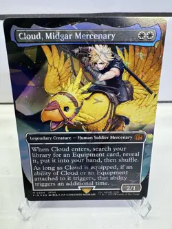 Cloud, Midgar Mercenary (Borderless) (Chocobo Track Foil) Final Fantasy Foil - Image 1