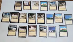 Lot 100 MTG Retro Basic Land Original Pre-Modern Sets Black Border 20x Each Land - Image 2