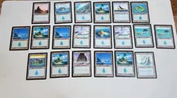 Lot 100 MTG Retro Basic Land Original Pre-Modern Sets Black Border 20x Each Land - Image 3
