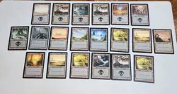 Lot 100 MTG Retro Basic Land Original Pre-Modern Sets Black Border 20x Each Land - Image 4