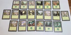 Lot 100 MTG Retro Basic Land Original Pre-Modern Sets Black Border 20x Each Land - Image 5