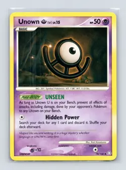 Pokemon TCG Unown (U) 78/146 Legends Awakened Normal MP - Image 1
