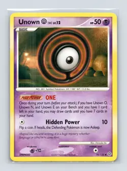 Pokemon TCG Unown [O] 70/132 Secret Wonders Normal MP - Image 1