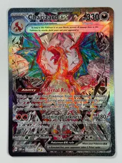 Pokemon Cards Charizard ex 223/197 Obsidian Flames Scarlet & Violet Holo Rare - Image 1