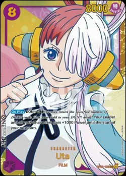 1x Uta - OP02-120 - SEC - Foil Light Play Booster OP-02: Paramount War One Piece - Image 1