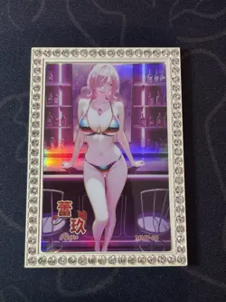 Goddess Reiju Diamond Card Metal Bartender Waifu Doujin Case Prize One Piece - Image 1