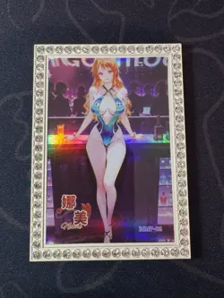 Goddess Nami Diamond Card Metal Bartender Waifu Doujin Case Prize One Piece - Image 1