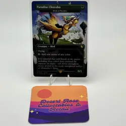 MTG Paradise Chocobo - Birds of Paradise Borderless Commander Final Fantasy Foil - Image 1