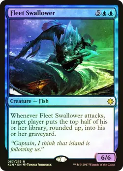 Magic The Gathering MTG FLEET SWALLOWER FOIL Ixalan NM Near Mint - Image 1