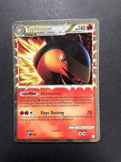 Pokemon TCG Heartgold Soulsilver Typhlosion Prime Holo Card 110/123 LP - Image 1