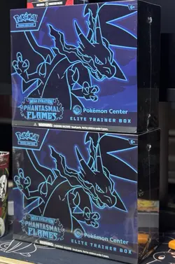 x2 Pokemon Phantasmal Flames Pokemon Center ETB Elite Trainer Box Exclusive New - Image 1
