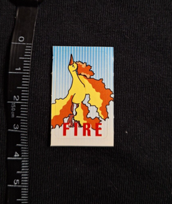 Moltres Rare Sticker Seal Pokemon Nintendo Japanese Vintage Mini 1998 Bandai - Image 1