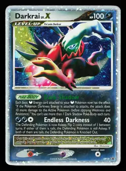 Darkrai LV.X DP19 Holo Diamond & Pearl Promo Pokemon Card creased - Image 1