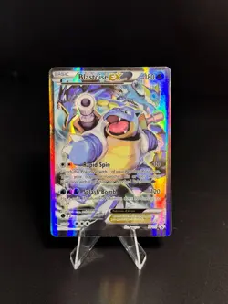 Pokemon TCG Blastoise EX XY122 Black Star Promo Full Art - Image 1