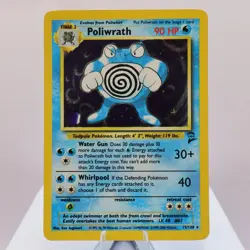 Pokemon TCG - Poliwrath 15/130 Base Set 2 Holo Rare WOTC - NM - Image 2