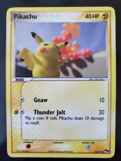 Pikachu 16/17 Pokemon TCG Card POP Series 2 Near Mint NM Common Yuka Morii - Image 1