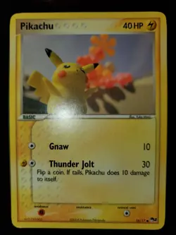 Pikachu 16/17 Pokemon TCG Card POP Series 2 Near Mint NM Common Yuka Morii - Image 3