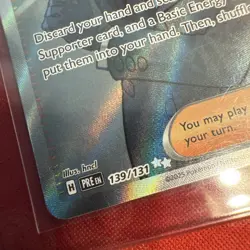 Pokemon TCG Prismatic Evolutions Full Art Larry's Skill 139/131 Near Mint - Image 2