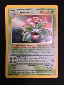 Pokemon Venusaur WOTC Black Star Promo 13/53 (MP - Moderately Played) - Image 1