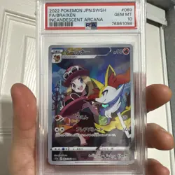 Braixen 69/68 Incandescent Arcana Japanese 2022 PSA 10 Pokemon TCG - Image 1