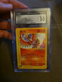 Pokemon Ho-Oh Black Star Promos - 52 Pokemon Center NY Graded CGC 10 - Image 1
