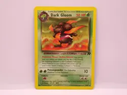 Pokemon Team Rocket Set Unlimited Print Dark Gloom Card #36/82 Uncommon Used VGC - Image 4