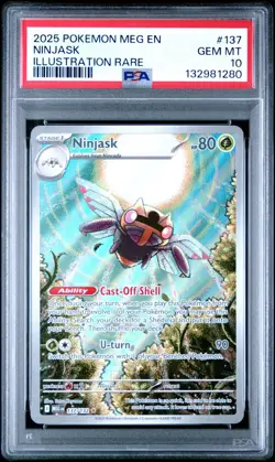2025 Pokemon MEG EN-Mega Evolutions #137 NINJASK IR PSA 10 - 132981280 - Image 1